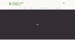 Desktop Screenshot of gingerleafthai.com.au